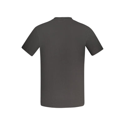 Tricou Calvin Klein, negru, 100% bumbac , cu aplicație și logo