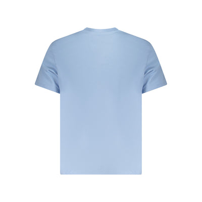 Tricou Calvin Klein, albastru, 100% bumbac, cu logo brodat