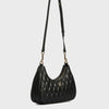 Geantă crossbody Tommy Hilfiger Refined, neagră, cu material matlasat și logo