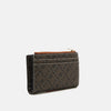Portofel Tommy Hilfiger Monoplay Slim, black tan mix, cu carabină și multiple compartimente