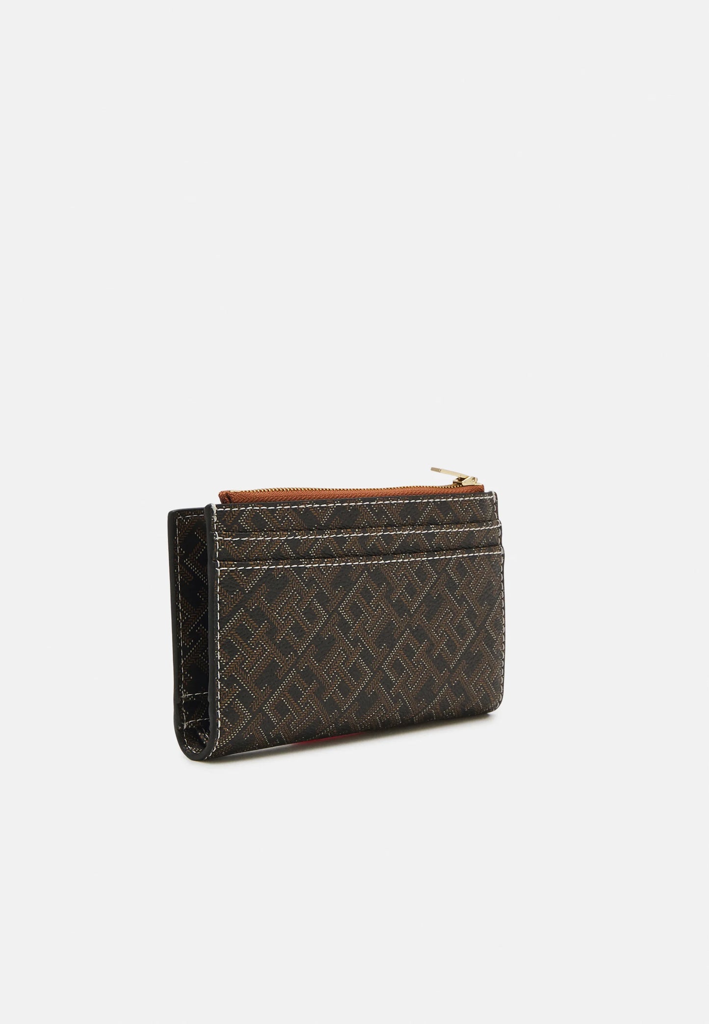 Portofel Tommy Hilfiger Monoplay Slim, black tan mix, cu carabină și multiple compartimente