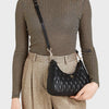 Geantă crossbody Tommy Hilfiger Refined, neagră, cu material matlasat și logo