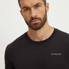 Calvin Klein Jeans tricou din bumbac barbati, culoarea negru, cu imprimeu, J30J325679, marimea XL