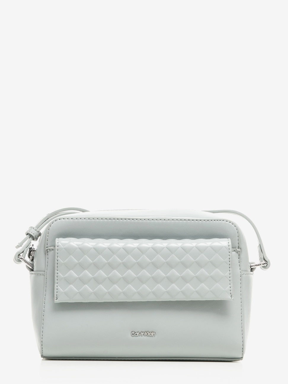 Geantă damă Calvin Klein Mini Quilt Camera, bleu, 21x15x6 cm