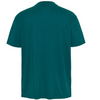 Tommy Jeans, Tricou cu decolteu la baza gatului si logo, Verde englez