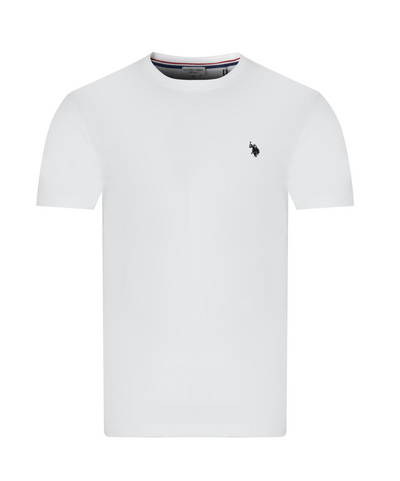 Tricou bărbați U.S. Polo Assn. MICK alb, 100% bumbac
