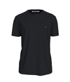 CALVIN KLEIN JEANS, Tricou de bumbac cu decolteu la baza gatului, Negru