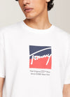 Tricou barbati Tommy Hilfiger, regular fit, 100% bumbac, imprimeu