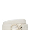 Curea Dama 2 fete, Bej/ Alb, Calvin Klein, piele naturala 100%