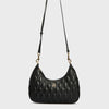 Geantă crossbody Tommy Hilfiger Refined, neagră, cu material matlasat și logo