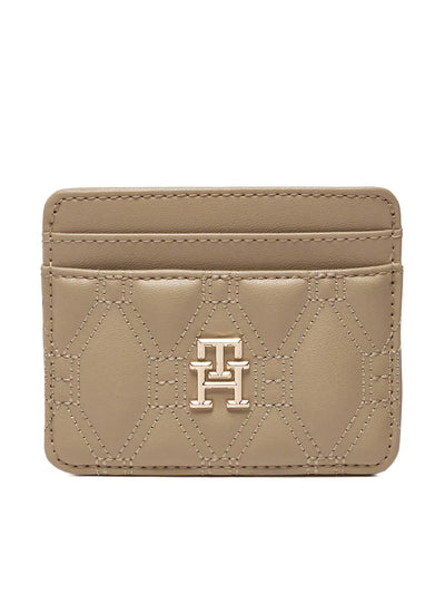 Etui pentru carduri Tommy Hilfiger, bej, din piele ecologică – cod AW0AW16591