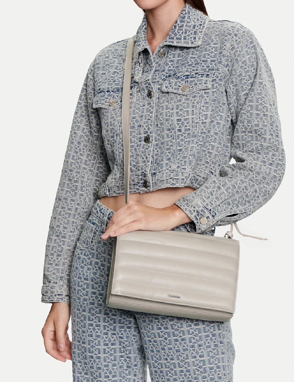 Geanta Calvin Klein, bej, ONE SIZE