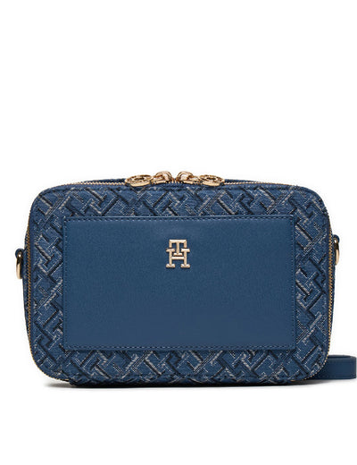 Geanta Tommy Hilfiger, albastru, piele & Textil ONE SIZE