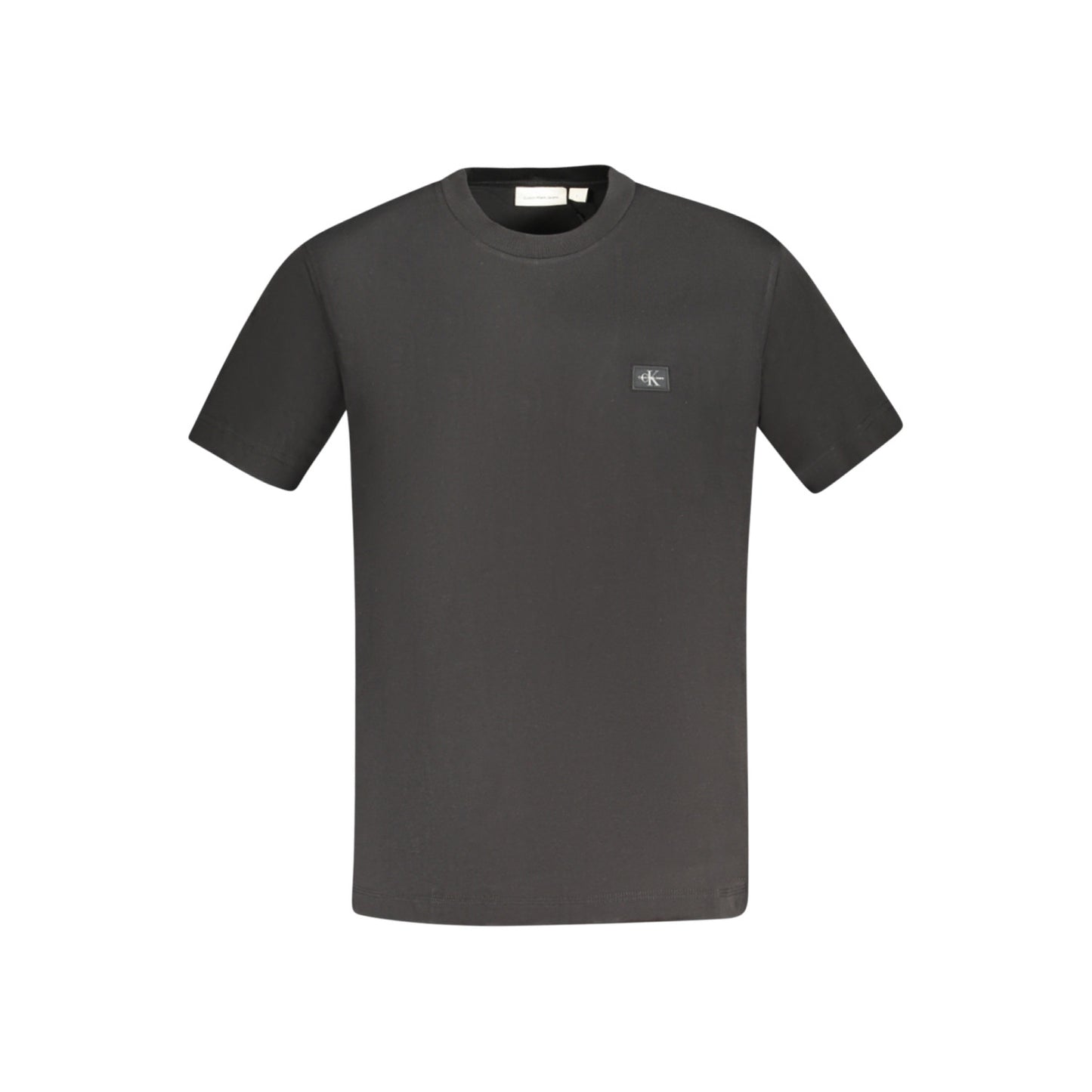 Tricou Calvin Klein, negru, 100% bumbac , cu aplicație și logo