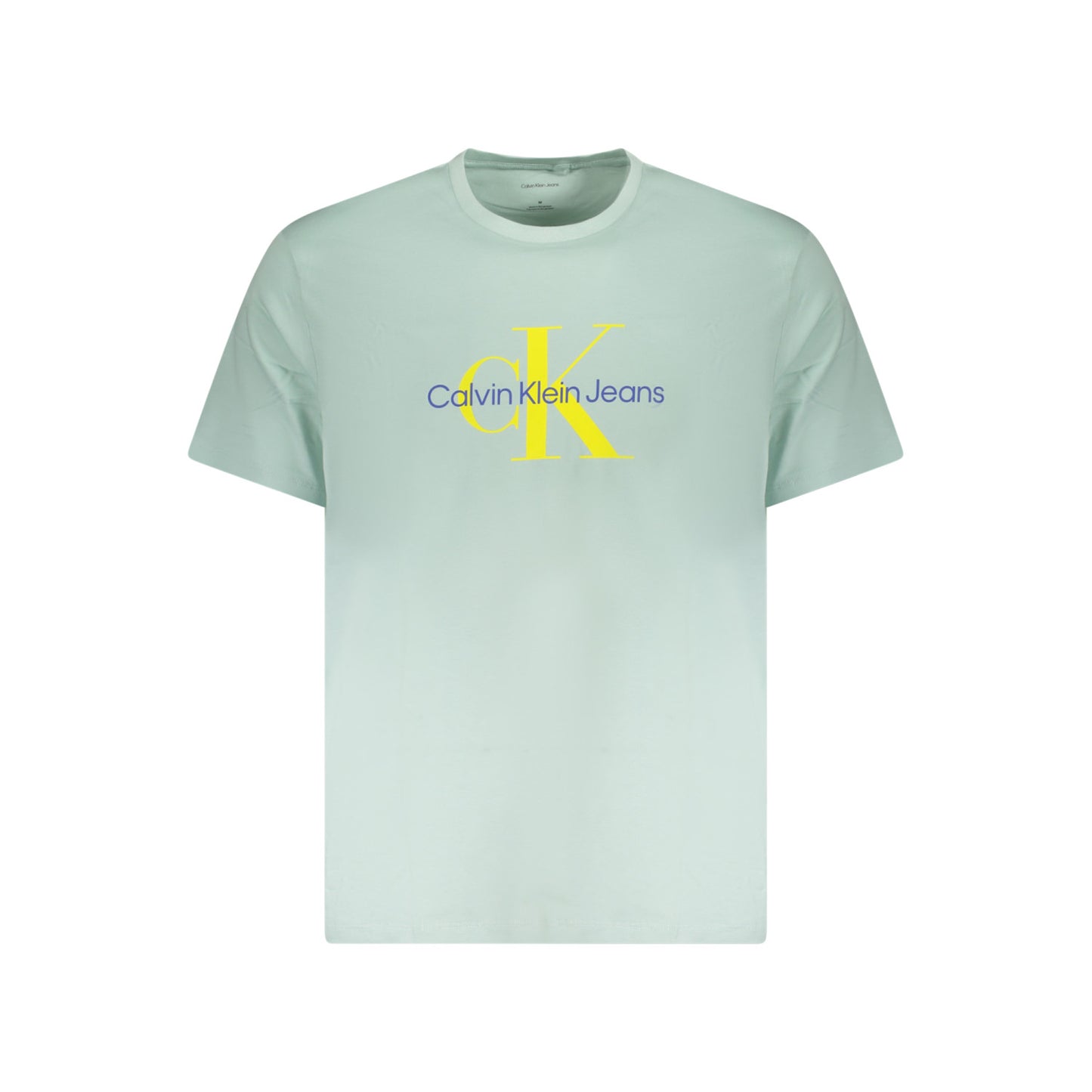 Tricou Calvin Klein, Barbati, verde, 100% bumbac, cu logo