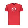 Tricou Trussardi, roșu, 100% bumbac, model basic cu imprimeu și logo