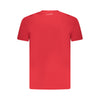 Tricou Trussardi, roșu, 100% bumbac, model basic cu imprimeu și logo