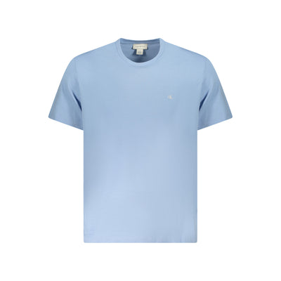 Tricou Calvin Klein, albastru, 100% bumbac, cu logo brodat