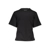 Tricou Cavalli Class, negru, regular fit, 100% bumbac, cu imprimeu și logo