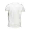 Tricou Diesel, alb, 100% bumbac, cu imprimeu și logo