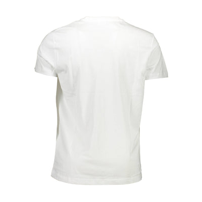Tricou Diesel, alb, 100% bumbac, cu imprimeu și logo