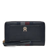 Tommy Hilfiger Portofel Mare de Damă AW0AW16324 Bleumarin